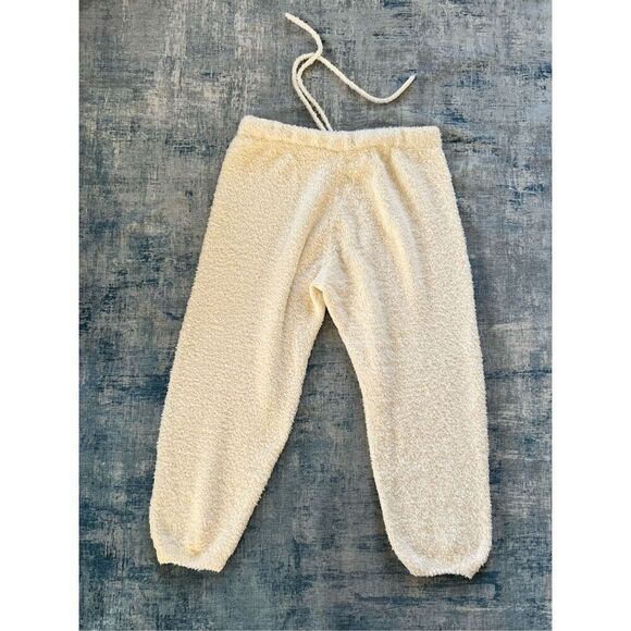 Skims Cozy Fluffy Knit Jogger Lounge Pants in Bone Size 2X / 3X - Picture 2 of 5